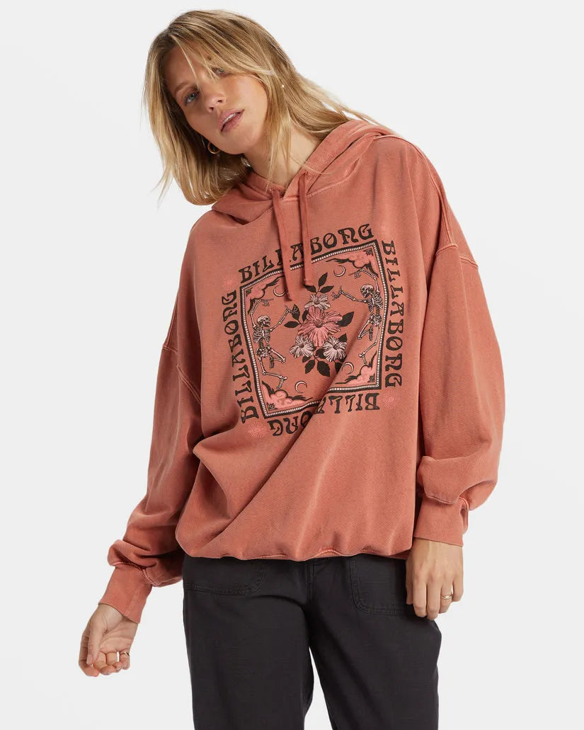 Billabong Womens Sweatshirt Rhythm Pullover Hoodie Hoodie with Pocket Utility Practical