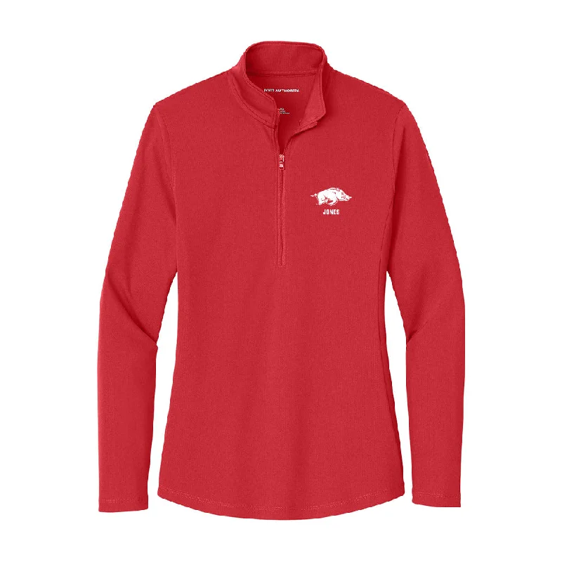 Arkansas - NCAA Women's Swimming & Diving : Bradi Jones - Women's Lightweight Quarter Zip Jacket Fleece Fabric Down Fabric Feather Fabric