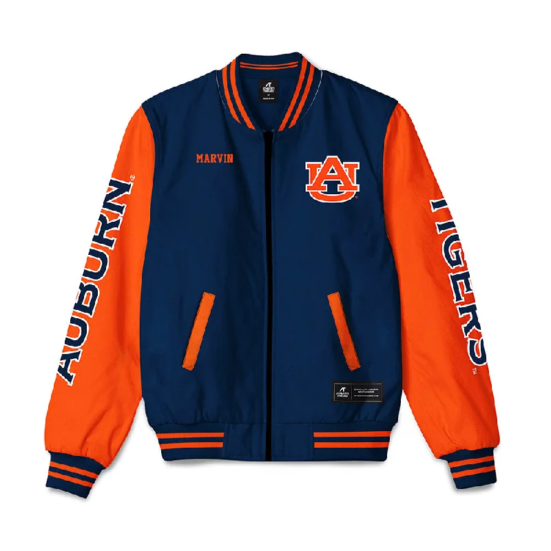 Auburn - NCAA Women's Swimming & Diving : Payton Marvin - Bomber Jacket Satin Jacket Silk Jacket Chiffon Jacket