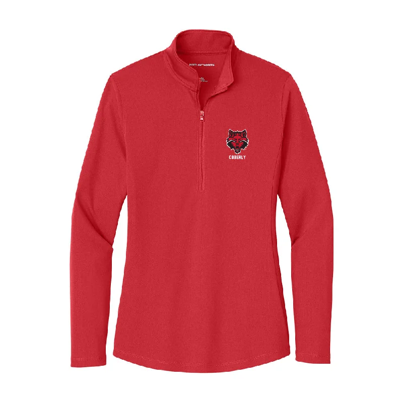 Arkansas State - NCAA Women's Track & Field : Abbey Coberly - Women's Lightweight Quarter Zip Jacket Mesh Jacket Canvas Jacket Denim Jacket