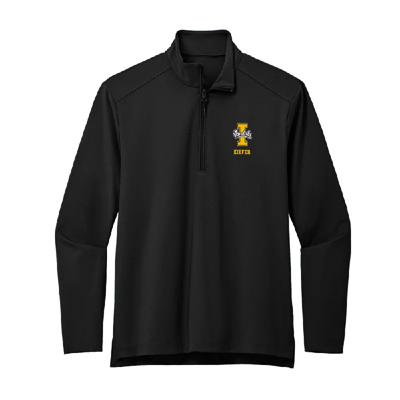 Idaho - NCAA Women's Swimming & Diving : Ginger Kiefer - Premium Quarter Zip Jacket Welt Pockets Slit Pockets Flap Pockets