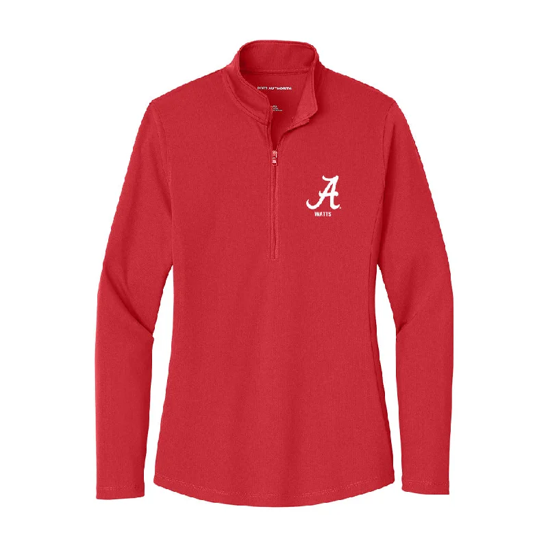 Alabama - NCAA Women's Swimming & Diving : Stella Watts - Women's Lightweight Quarter Zip Jacket Chenille Jacket Brocade Jacket Lace Jacket