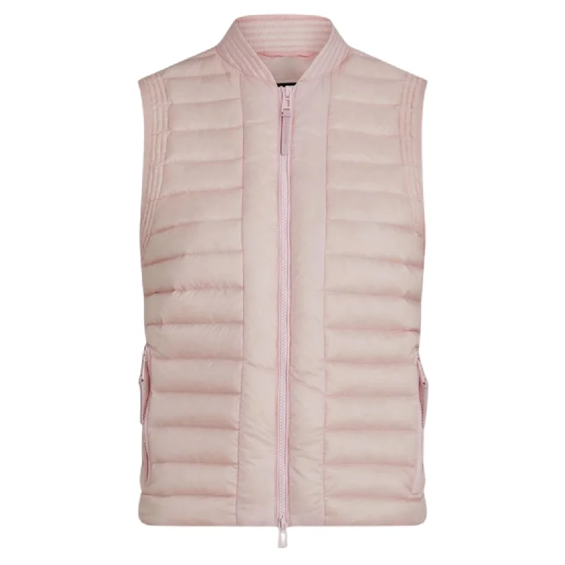 Belstaff Stella Chalk Pink Gilet Down Jacket Knit Jacket Woven Jacket Fleece Jacket