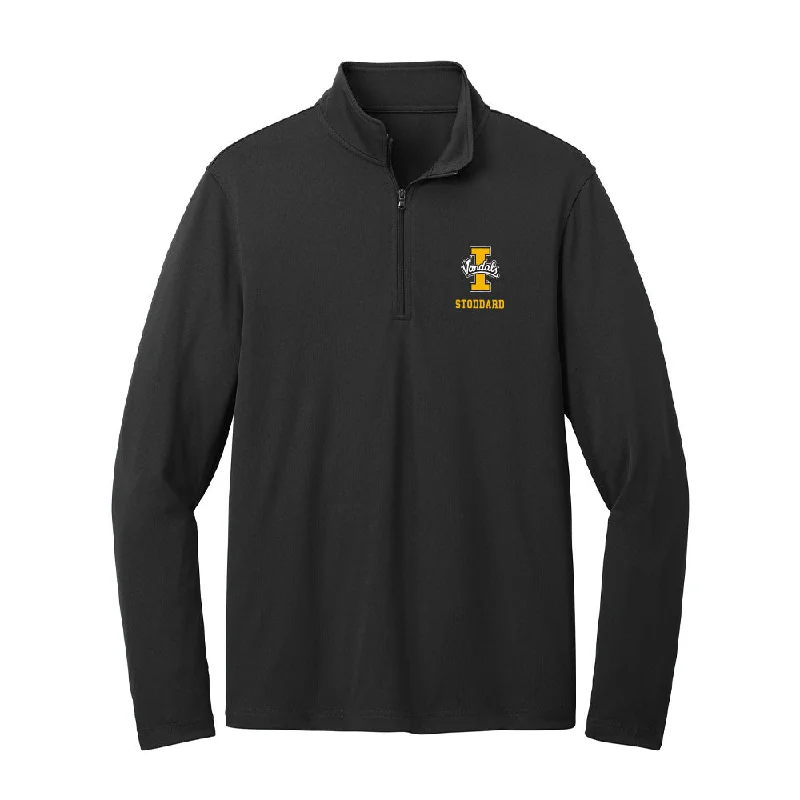 Idaho - NCAA Women's Swimming & Diving : Caleigh Stoddard - Lightweight Quarter Zip Jacket Front Pockets Side Pockets Patch Pockets