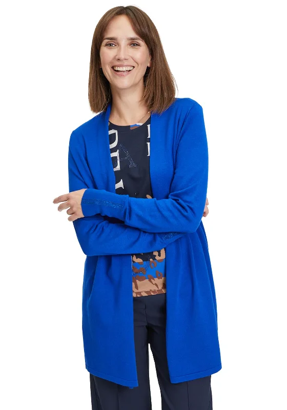 Betty Barclay Fine Knit Open Cardigan, Adria Blue Wool Cardigan Cotton Cardigan Cashmere Cardigan