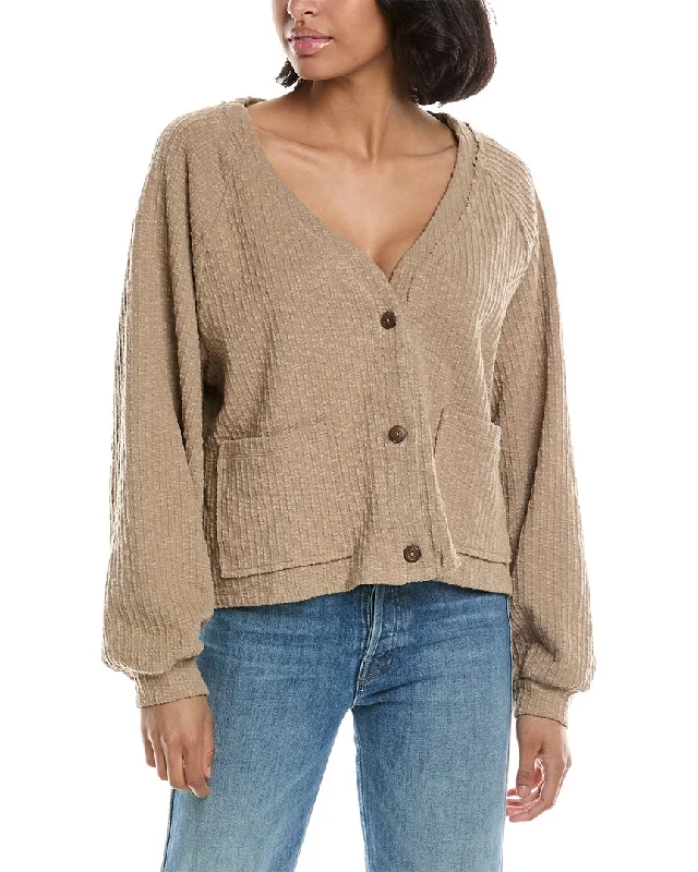 LUXE ALWAYS Cardigan Zippered Buttoned Snapped