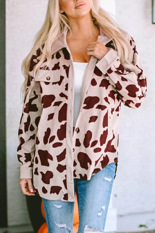 Cow Print light weight oversized jacket Striped Jacket Polka Dot Jacket Floral Jacket