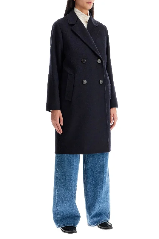 Weekend Max Mara Zum Double-Breasted Coat Fleece Down Feather