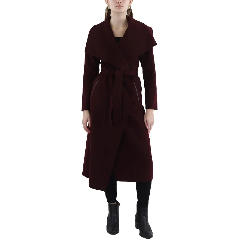 Womens Wool Long Wrap Coat Cape Coat Herringbone Coat Tweed Coat