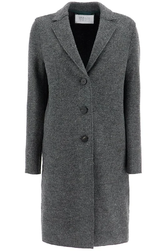 Harris Wharf London Women's Single-Breasted Wool Coat In Boiled empire Basque Peplum