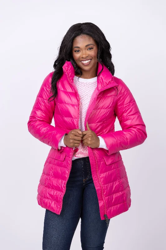 Tyler Boe Tracker Coat in Coco Pink Bodycon Sheath Shift