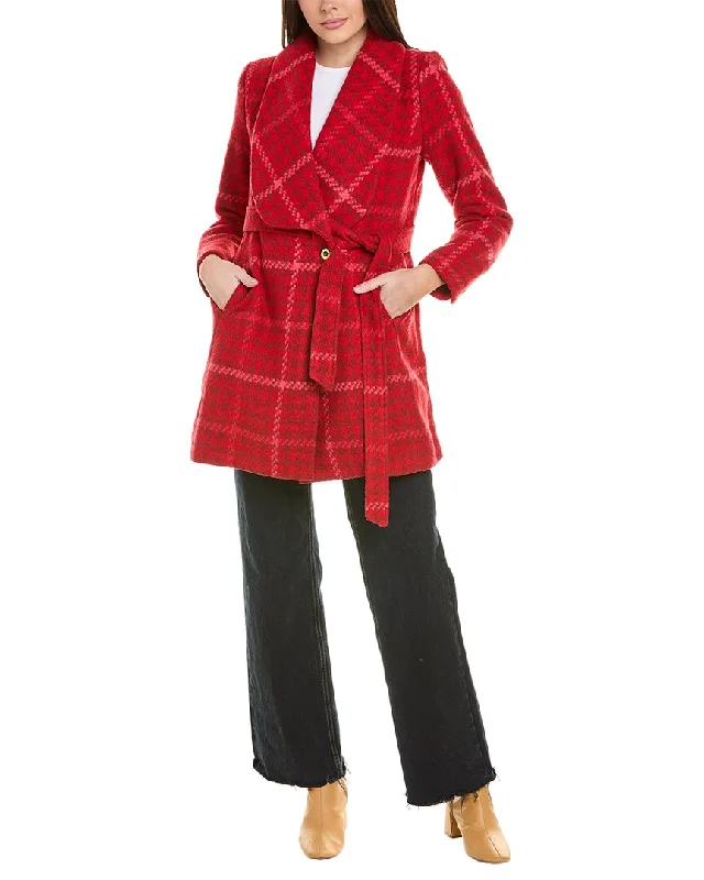 cabi Evita Coat Asymmetrical Diagonal princess