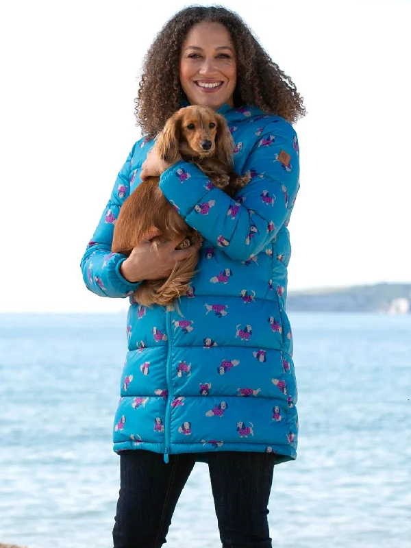 Snuggle coat daxie dog Peter Pan Collar Cowl Neck Turtleneck