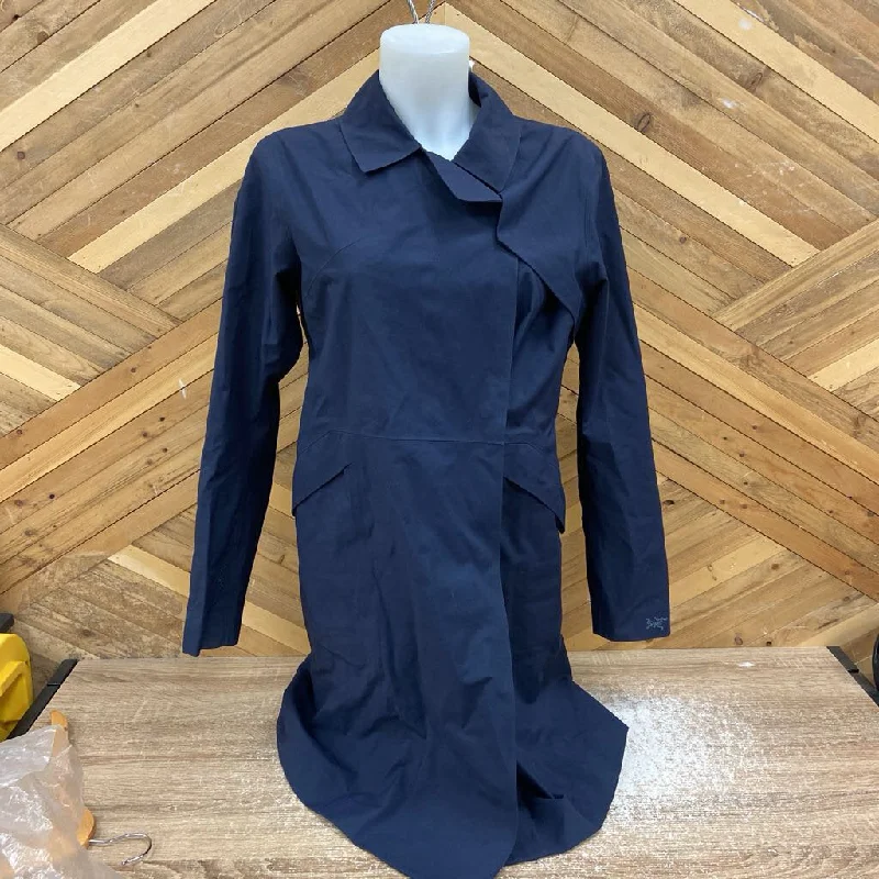 Arc'teryx - Women's Nila GTX Trench Coat - MSRP$600: Blue / Navy-women-SM Trapeze Tunic Caftan