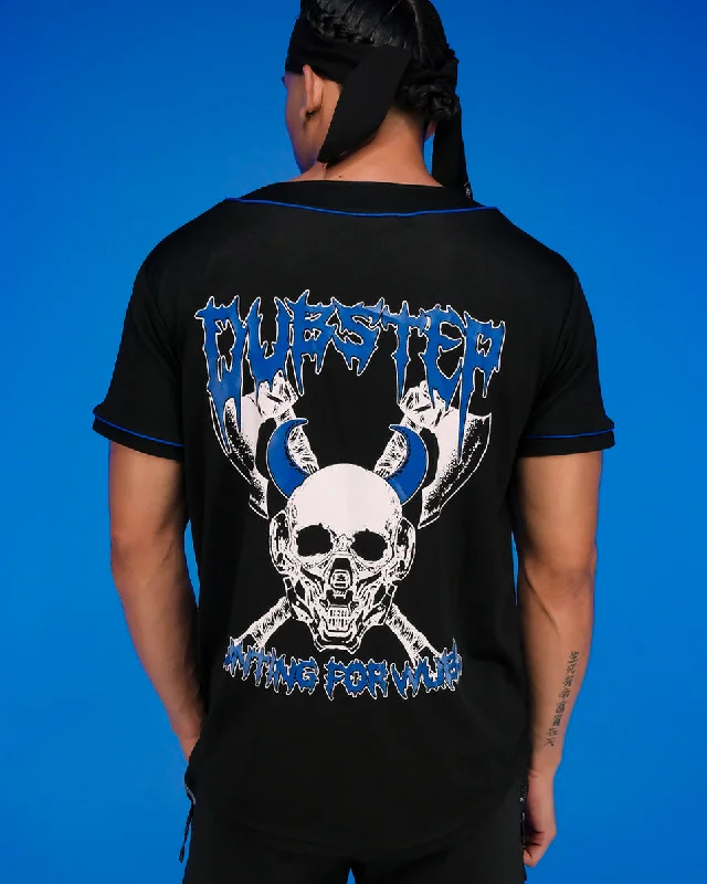 Dubstep Skull Massacre Baseball Jersey One Shoulder Jersey Shirt