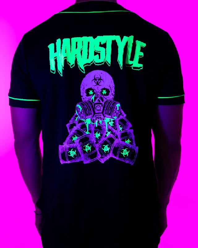 Toxic Wasteland Hardstyle UV Green Baseball Jersey Autumn Jersey Shirt