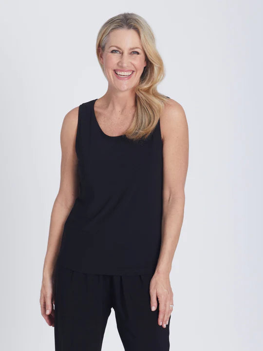 CORDELIA ST JERSEY CAMI BLACK Business Jersey Tee