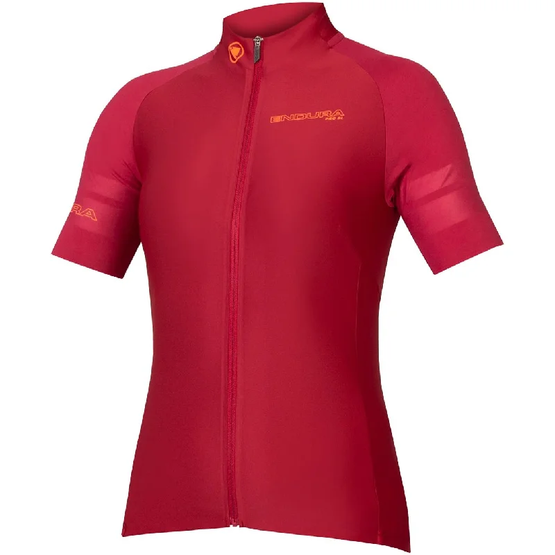 Endura Pro SL II Short Sleeve Womens Cycling Jersey - Pink V Neck Jersey Blouse