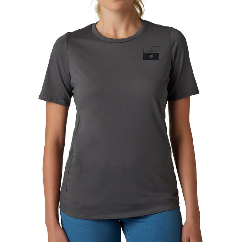 Fox Ranger DriRelease Fract Short Sleeve Womens Cycling Jersey - Grey Summer Jersey Tee