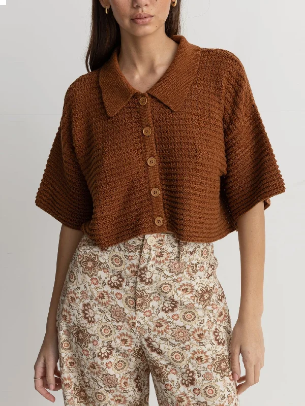 Evermore Knit Top Cotton Knit Shirt