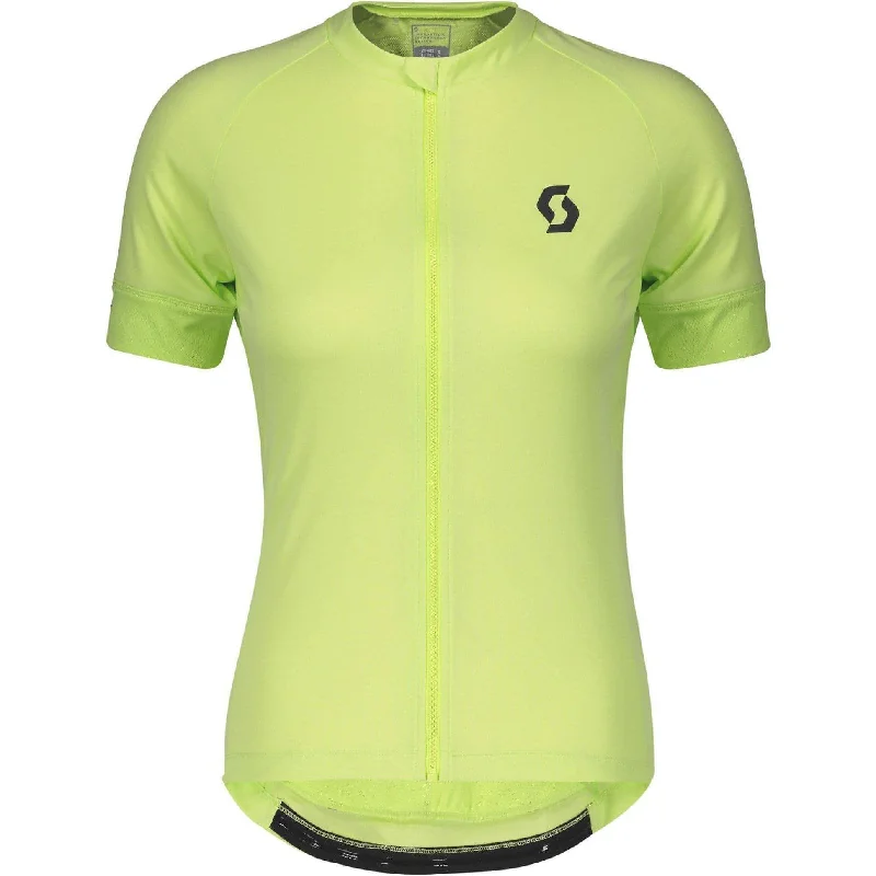 Scott Endurance 10 Short Sleeve Womens Cycling Jersey - Green Premium Jersey Tee