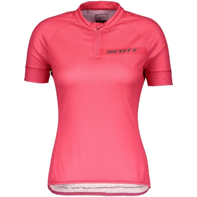 Scott Endurance 10 Short Sleeve Womens Cycling Jersey - Pink Trendy Jersey Shirt