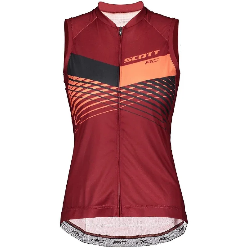 Scott RC Pro Sleeveless Womens Cycling Jersey - Red Lightweight Jersey Top