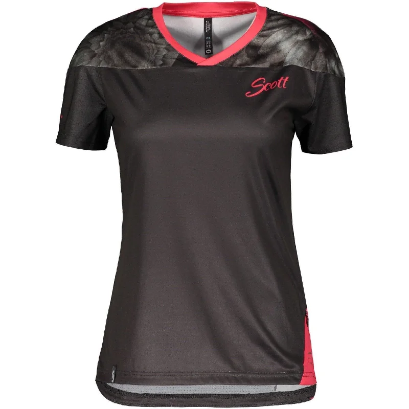 Scott Trail Flow Short Sleeve Womens Cycling Jersey - Grey Cotton Jersey Tee