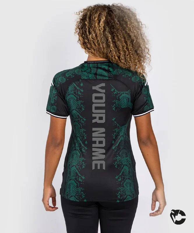 UFC Adrenaline by Venum Personalized Authentic Fight Night Women’s Walkout Jersey - Emerald Edition - Green/Black Budget-Friendly Jersey Tee