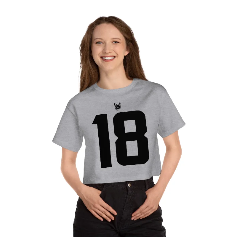 Women's Champion Heritage Cropped Top - Jersey #18 Classic Jersey Tee