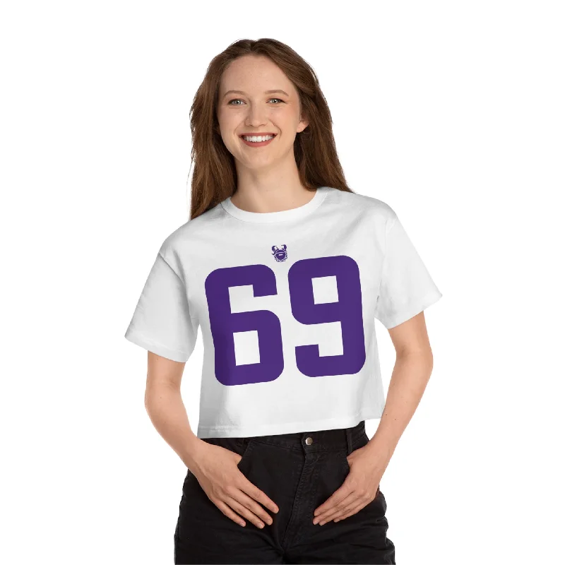 Women's Champion Heritage Cropped Top - Jersey #69 Evening Jersey Tee