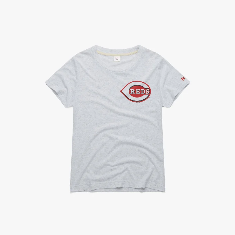 Women's Cincinnati Reds Jersey Logo Pink Jersey Tee