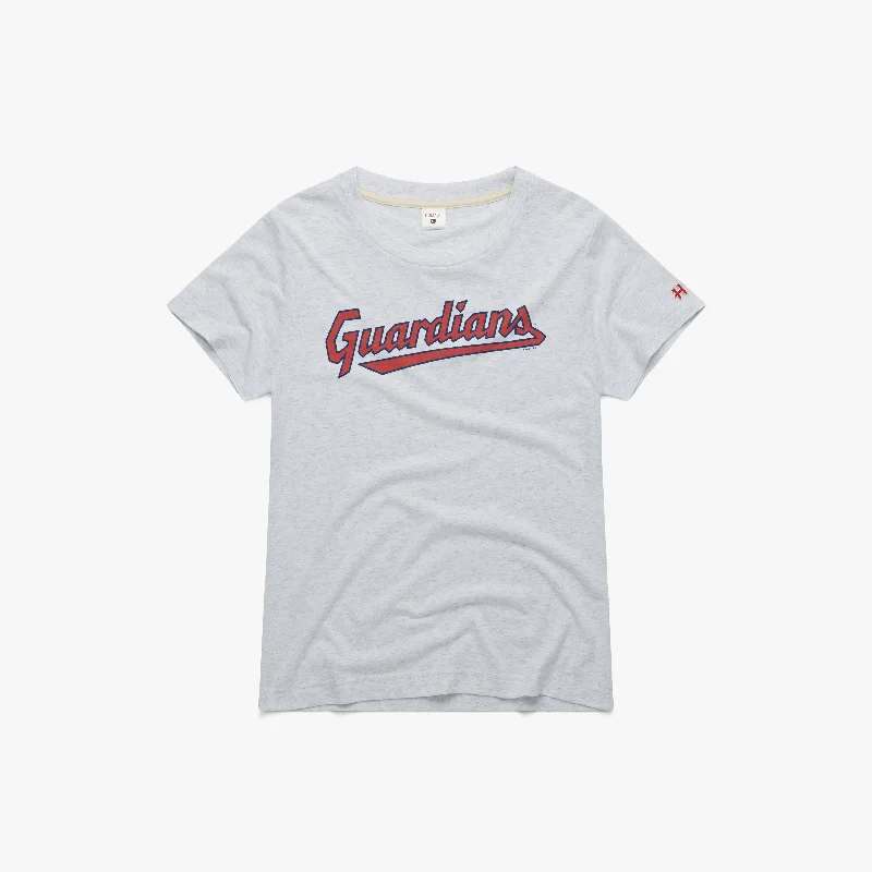 Women's Cleveland Guardians Jersey Logo Beige Jersey Tee