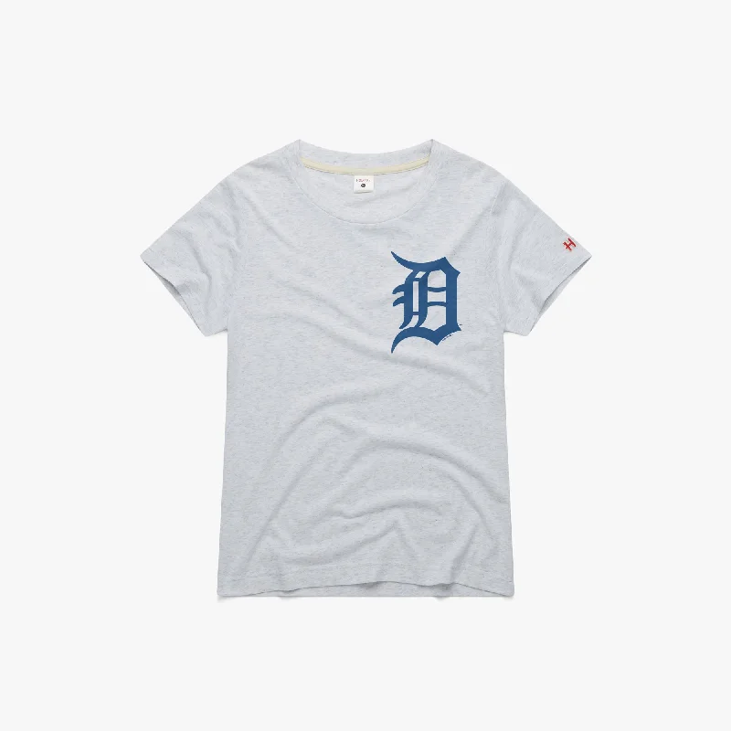 Women's Detroit Tigers Jersey Logo Turquoise Jersey Tee