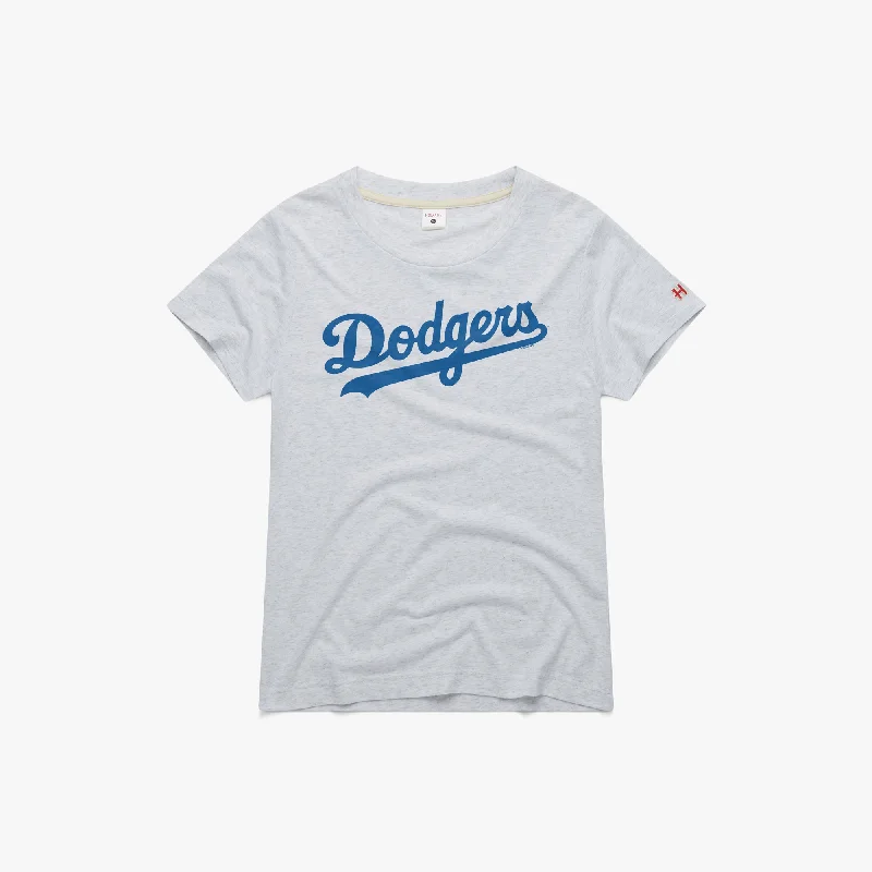 Women's Los Angeles Dodgers Jersey Logo Jet Black Jersey Tee