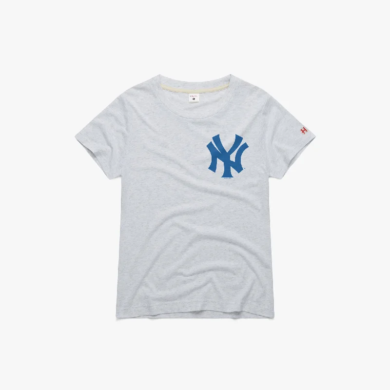 Women's New York Yankees Jersey Logo Lavender Jersey Tee