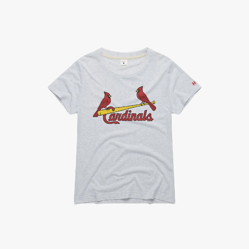 Women's St. Louis Cardinals Jersey Logo Custom Jersey Tee