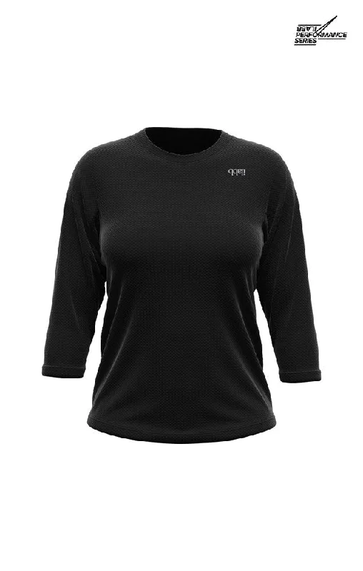 Traverse 3/4 Sleeve Jersey - Women's - BLACK DRI-RYDE Limited Edition Jersey Tee