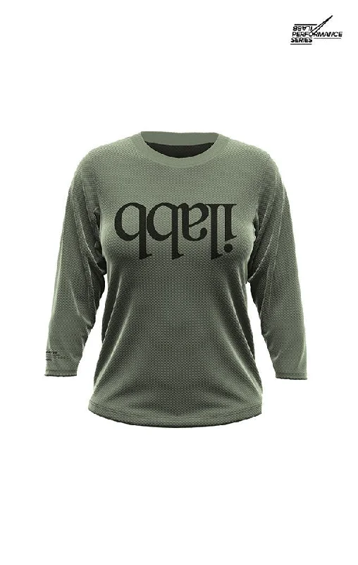 Traverse Capsize 3/4 Sleeve Jersey - Army Green - Women's Handmade Jersey Tee