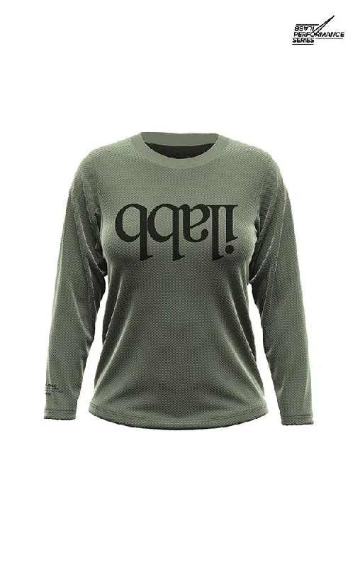 Traverse Capsize Long Sleeve Jersey - Army Green - Women's Custom Jersey Tee