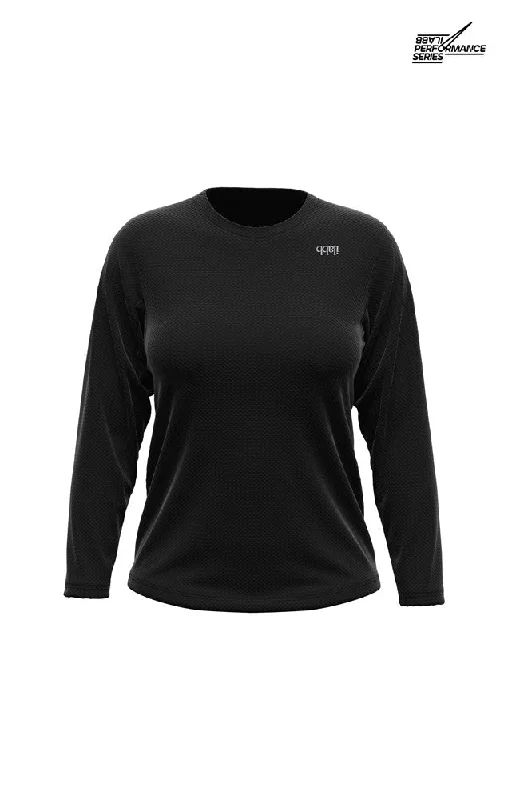 Traverse Long Sleeve Jersey - Black - Women's Seasonal Jersey Tee