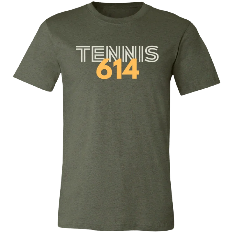 614 Tennis Unisex Jersey Tee Anti-Shrink Durable Soft