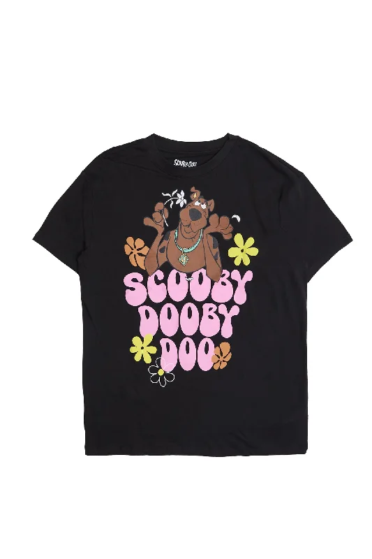 Scooby Dooby Doo Graphic Relaxed Tee Satin Blend Silk Blend Wool Blend