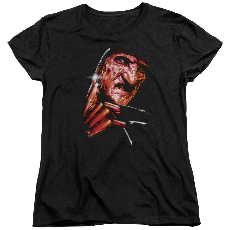 A Nightmare on Elm Street Freddys Face - Women's T-Shirt Handmade Hand-knitted Hand-woven