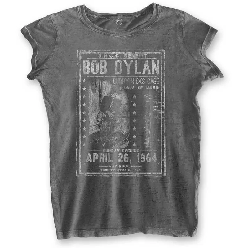 Bob Dylan Curry Hicks Cage Ladies Burn Out T-Shirt Anti-Shrink Durable Soft