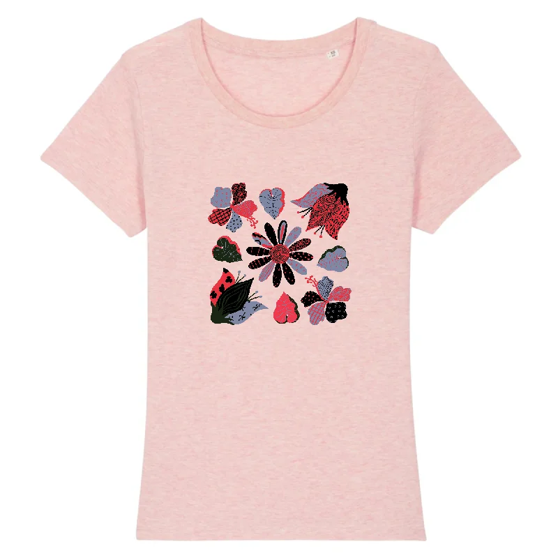 Delectamentum flores | T-shirt Femme 100% Coton BIO - EXPRESSER Oversized T-Shirt Spandex breathable