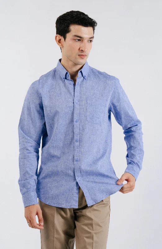 Full Sleeves Linen Shirt Lace Blend Ribbed Blend Corduroy Blend