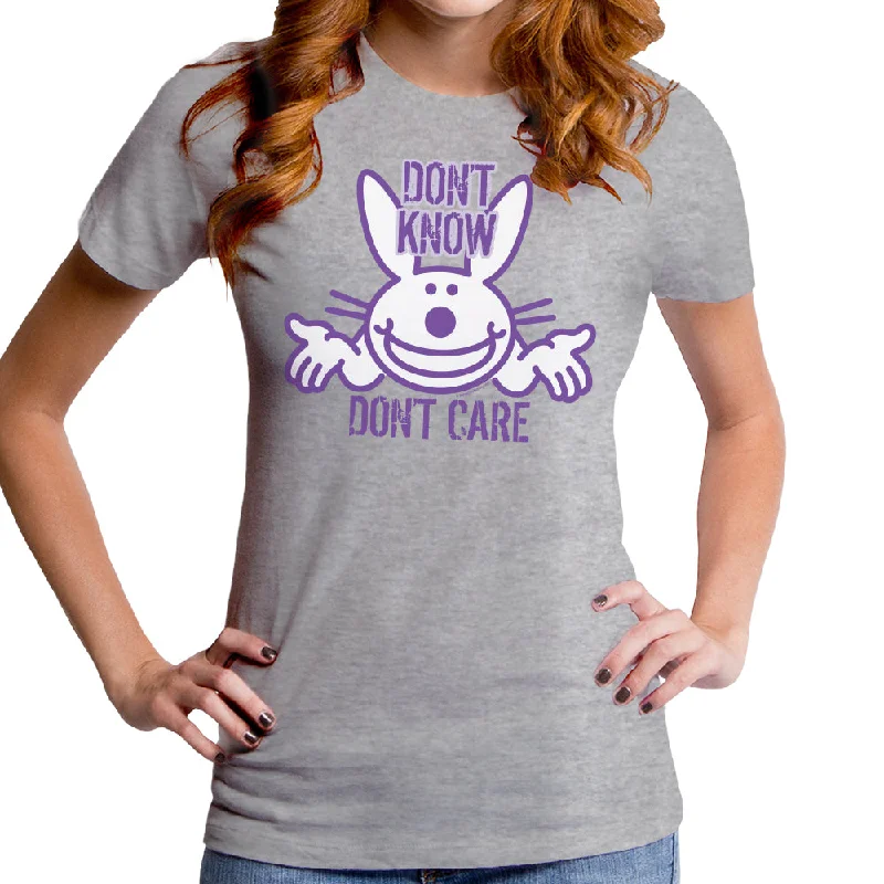 Jim Benton - Don't Know, Don't Care Women's T-Shirt Elasticated Padded Insulated