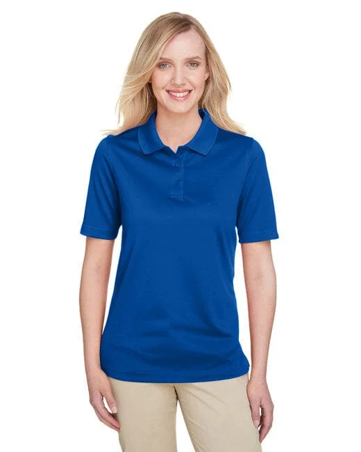 Harriton Ladies Moisture-Wicking Golf Shirt M348W Welt Pockets Slit Pockets Flap Pockets