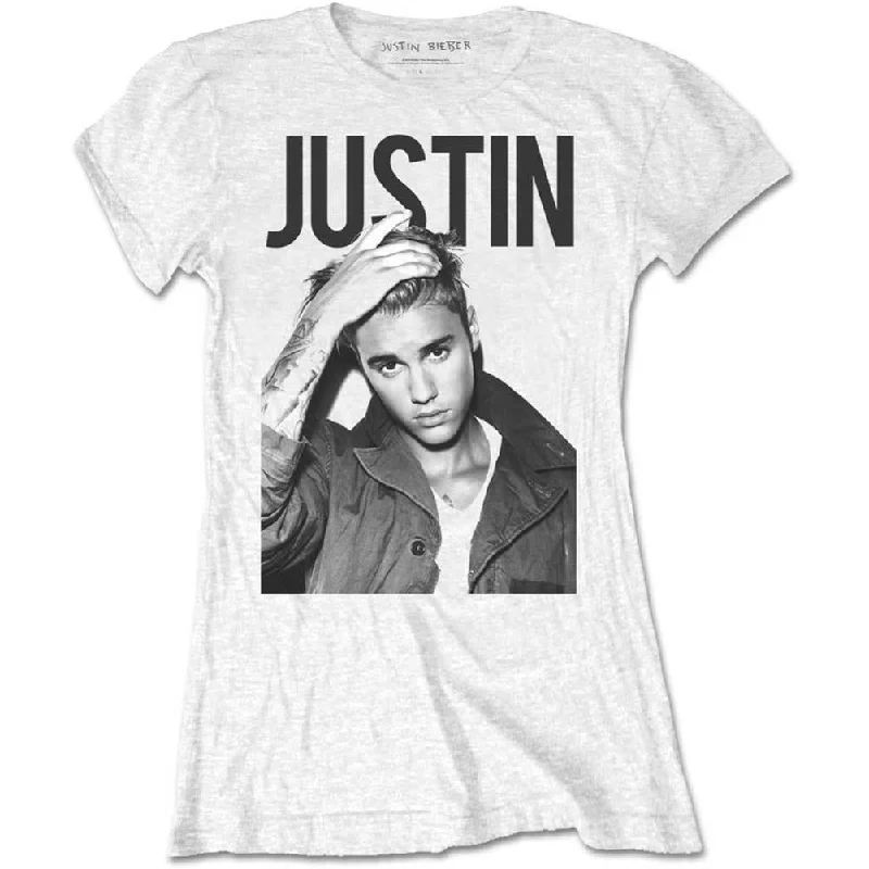 Justin Bieber Bold Ladies T-Shirt Cozy Warm Stylish